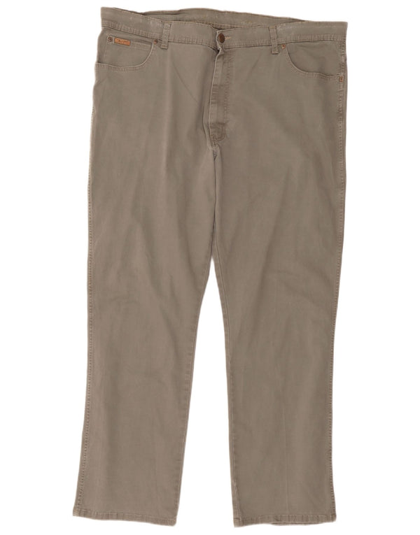 Wrangler Ανδρικό Texas Stretch ίσιο casual παντελόνι W42 L32 γκρι βαμβακερό