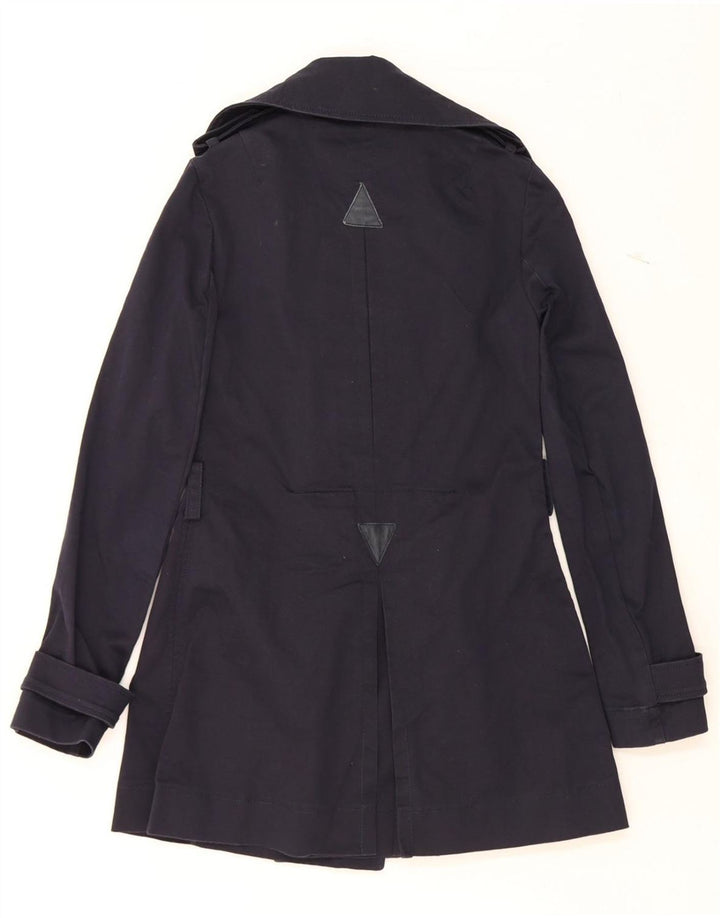 PATRIZIA PEPE Womens Pea Coat IT 40 Small Navy Blue Cotton Vintage Patrizia Pepe and Second-Hand Patrizia Pepe from Messina Hembry 