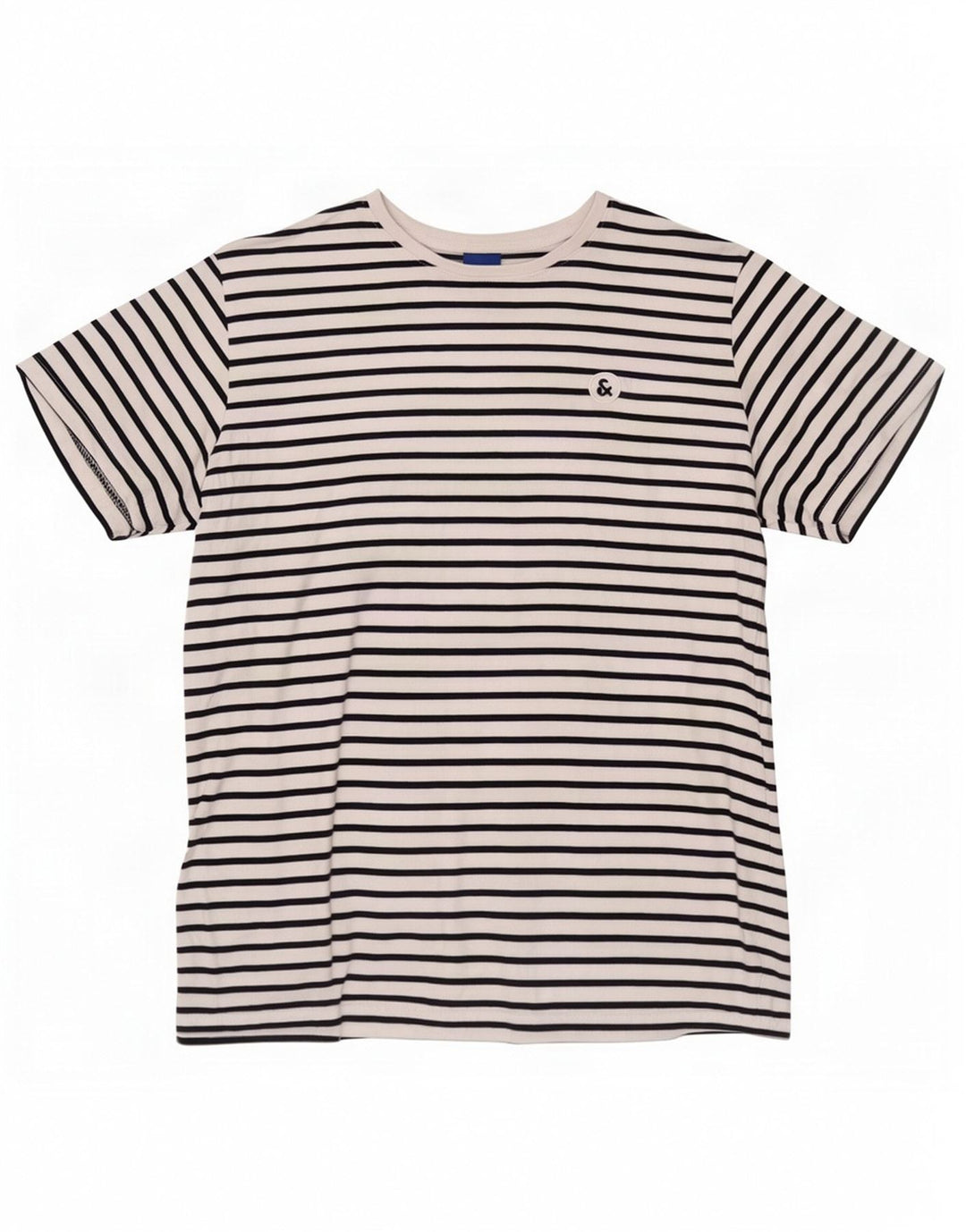Jack & Jones Ανδρικό T-Shirt Top μεγάλο λευκό βαμβακερό ριγέ