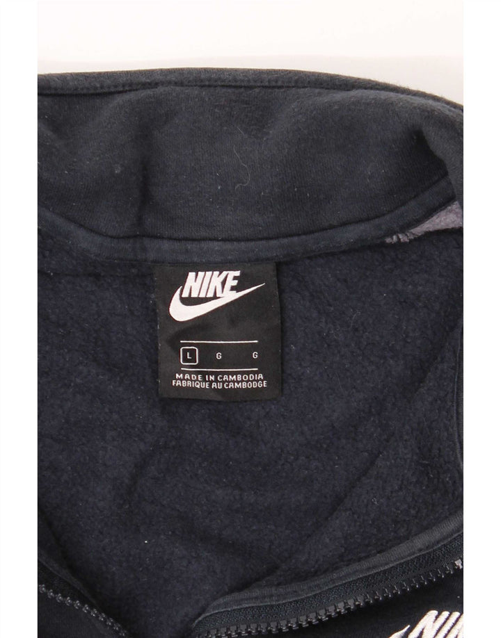 Ανδρική φόρμα Nike Μπουφάν μεγάλου χρώματος μπλε ναυτικό, βαμβακερό