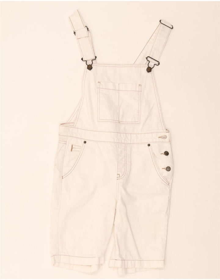 White Stuff Γυναικείο σορτς Dungarees UK 8 Small W30 Λευκό βαμβακερό