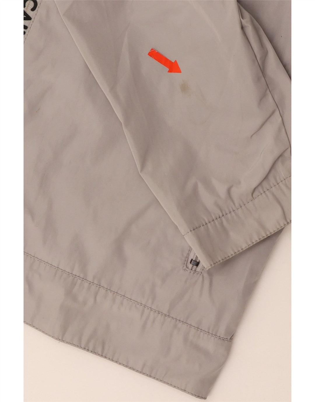 CALVIN KLEIN JEANS Womens Graphic Utility Jacket UK 18 XL Grey Polyester Vintage Calvin Klein Jeans and Second-Hand Calvin Klein Jeans from Messina Hembry 