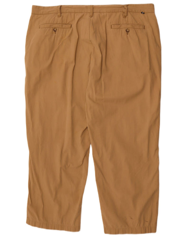 Nautica Mens Tapered Chino Trousers W40 L26 Beige Cotton