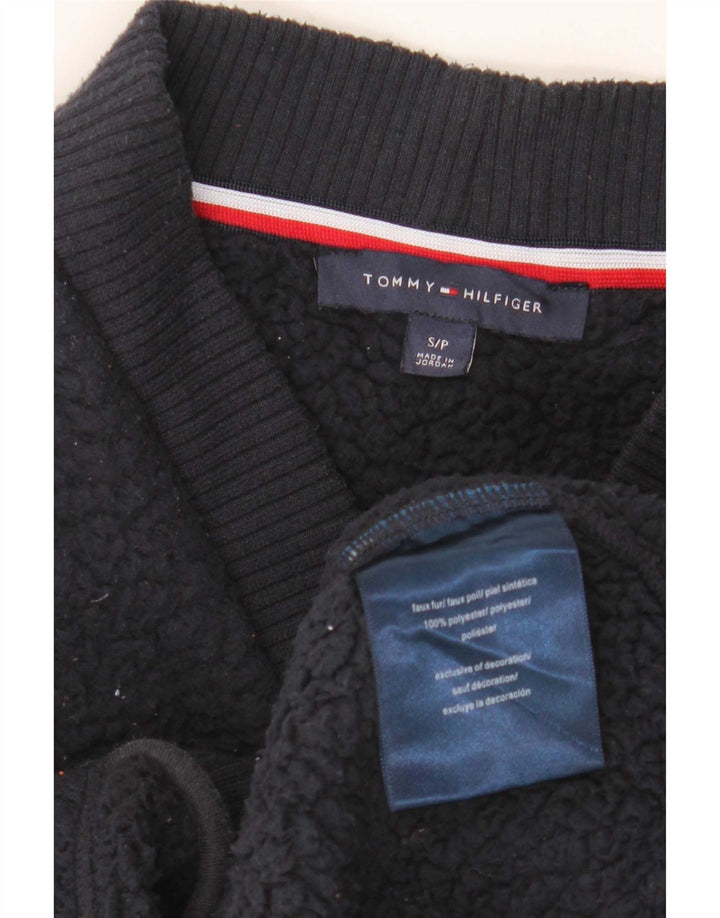 Tommy Hilfiger Γυναικείο Fleece Jacket UK 10 Small Navy Blue Polyester