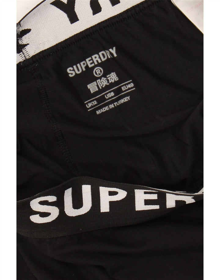 Γυναικεία γραφικά κολάν SUPERDRY UK 12 Medium Black