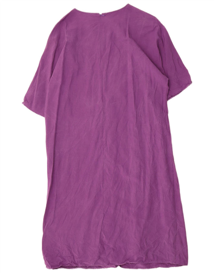 Stefanel Γυναικείο μάξι φόρεμα UK 14 Medium Purple Lyocell