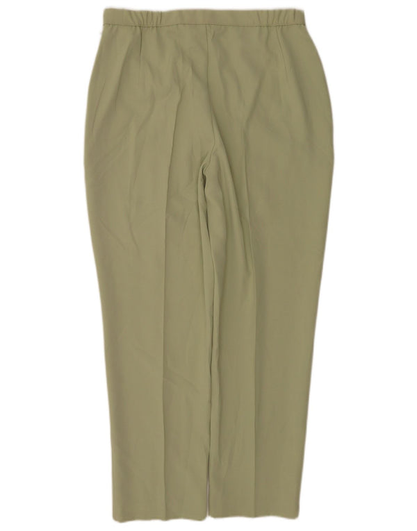 Marks & Spencer Γυναικεία κωνικό casual παντελόνι UK 14 Large W32 L27 Green