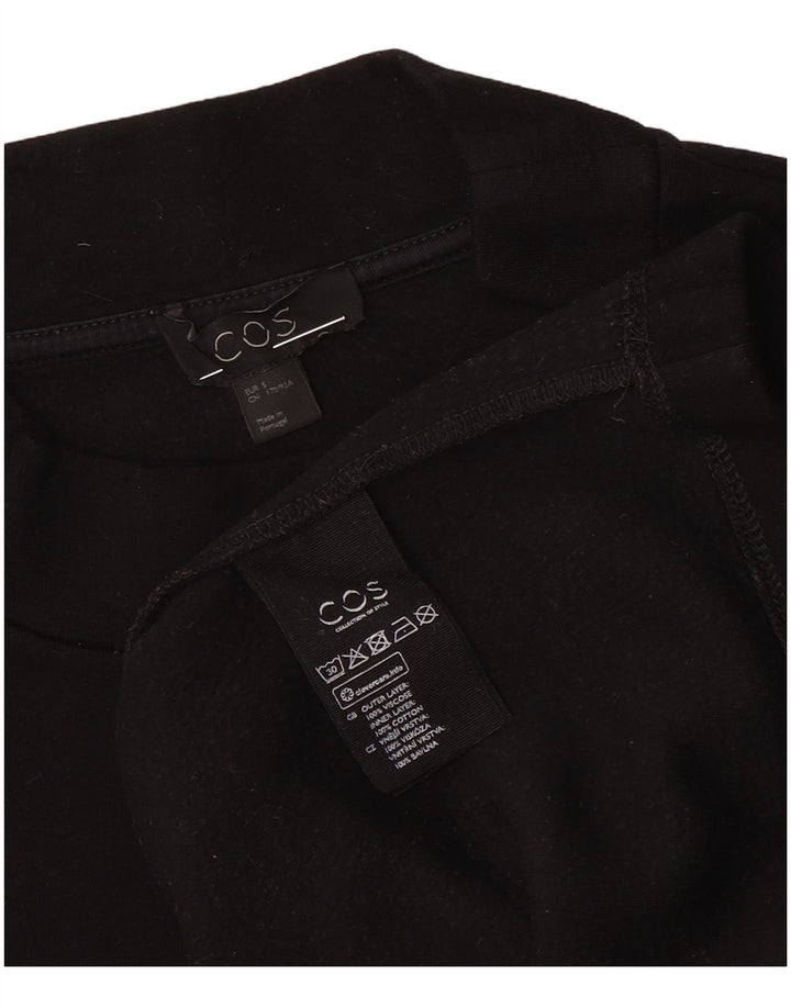 Cos Γυναικείο τοπ μακρυμάνικο UK 10 Small Black Viscose