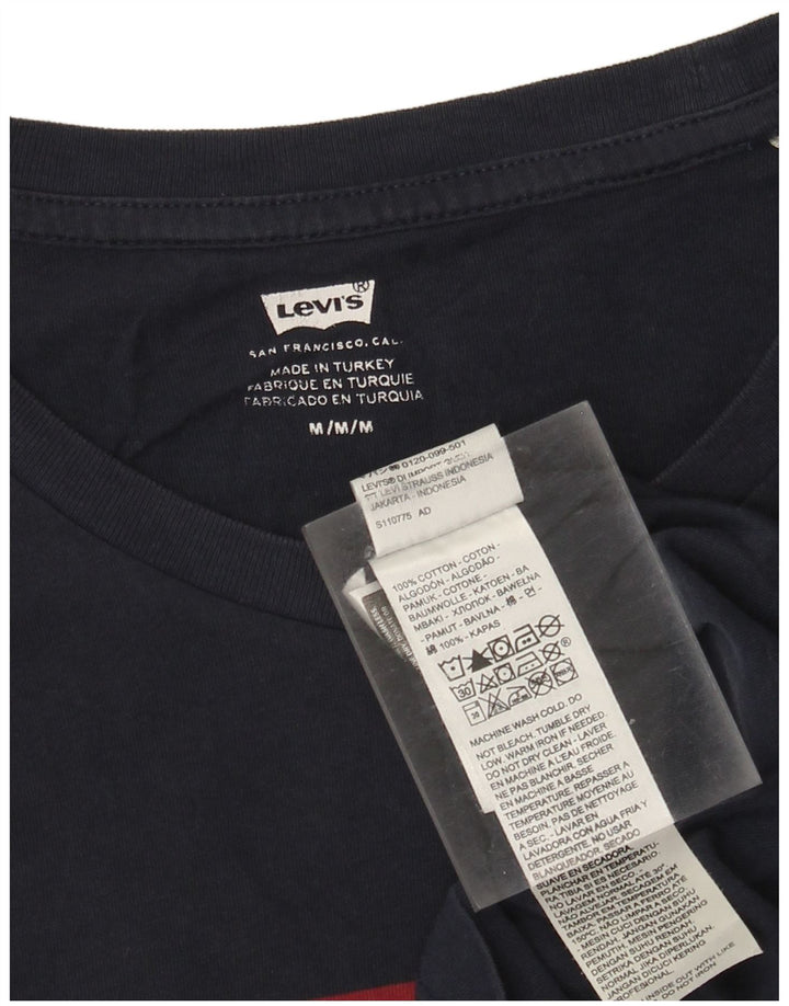 Ανδρικό γραφικό T-Shirt Levi's Top μεσαίο μπλε βαμβακερό