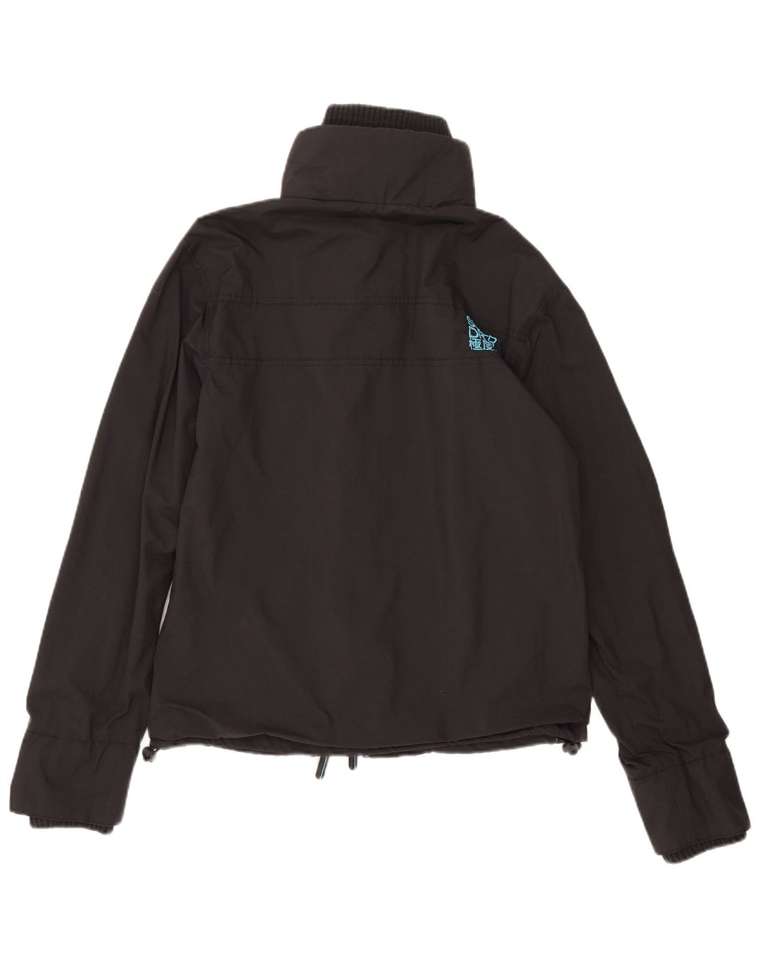 Ανδρικό μπουφάν βροχής Superdry UK 40 μεγάλο μαύρο νάιλον