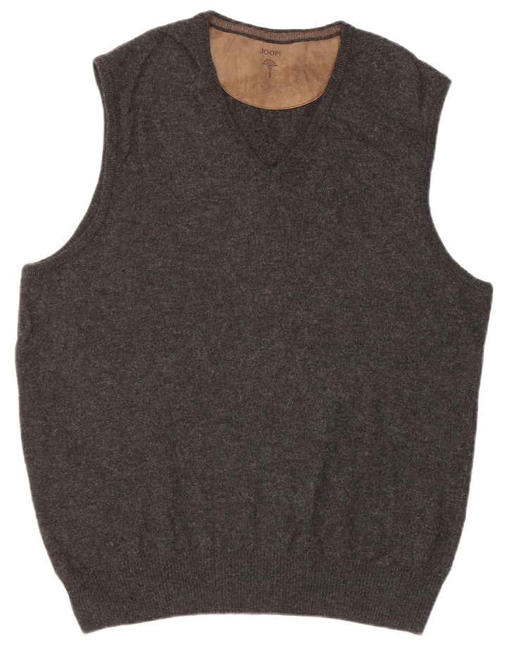 Ανδρικό γιλέκο Joop Tank Top IT 48 Παρθένο μαλλί μεσαίου μαύρου