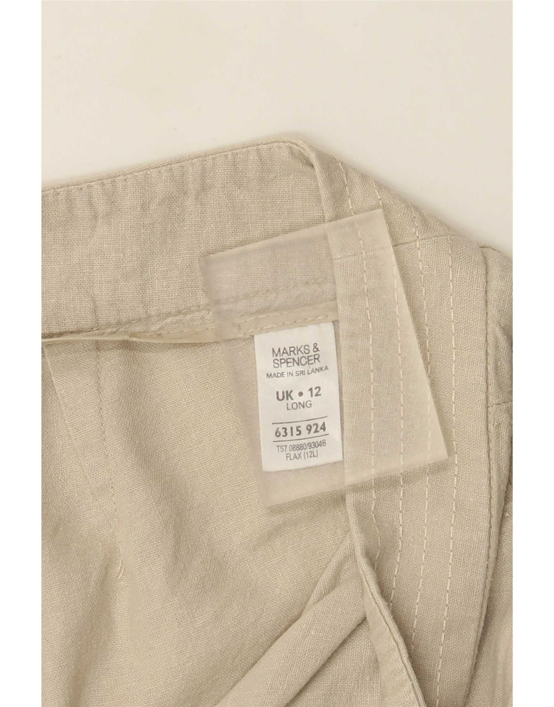 Marks & Spencer Γυναικεία Bootcut Casual Παντελόνι UK 12 Medium W30 L31 Beige