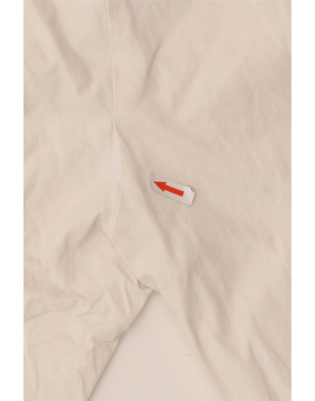 Zara Γυναικείο Slim παντελόνι Chino Medium W32 L30 Λευκό βαμβακερό