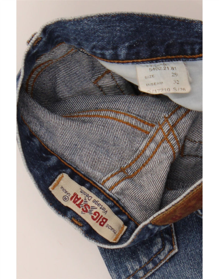 BIG STAR Mens Straight Jeans W29 L32 Blue Cotton Vintage Big Star and Second-Hand Big Star from Messina Hembry 