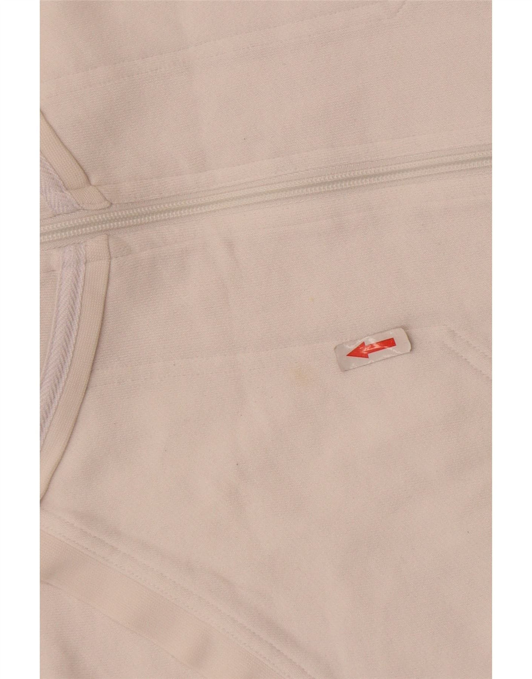 Γυναικεία αθλητική φόρμα Adidas Top Jacket UK 16 μεγάλο λευκό βαμβακερό