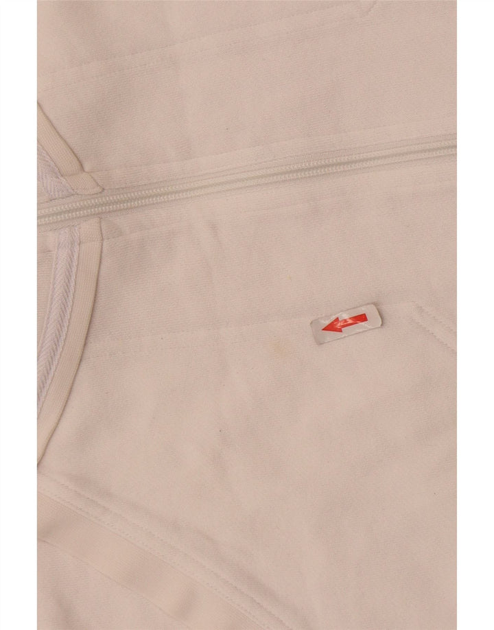 Γυναικεία αθλητική φόρμα Adidas Top Jacket UK 16 μεγάλο λευκό βαμβακερό