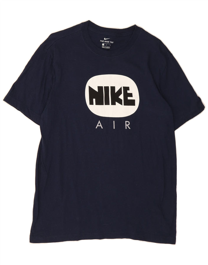 NIKE Mens Graphic T-Shirt Top Medium Navy Blue Vintage Nike and Second-Hand Nike from Messina Hembry 