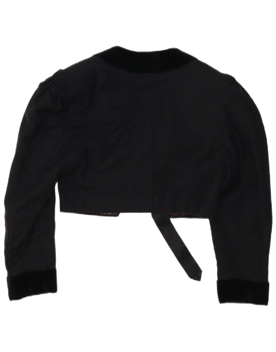 Vintage Γυναικείο Crop Bolero Jacket UK 14 Medium Black