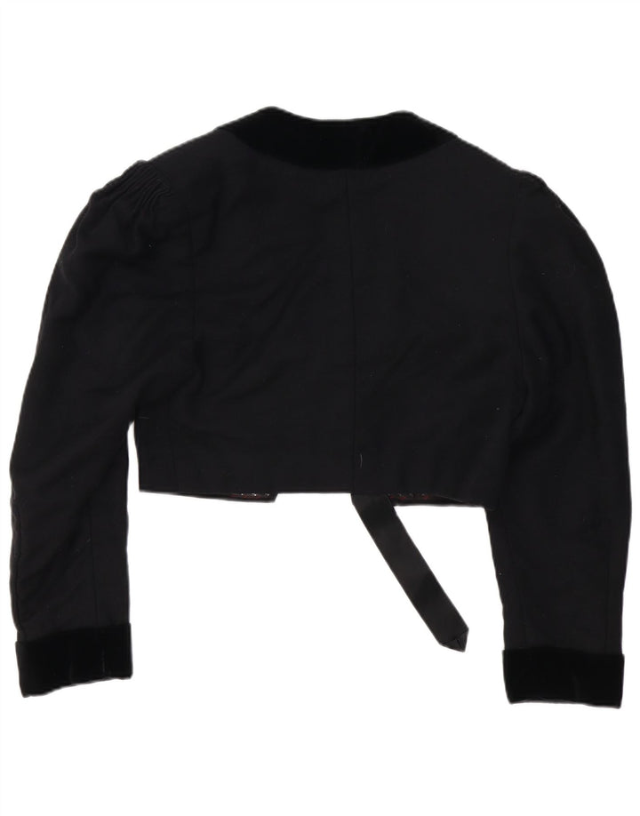 Vintage Γυναικείο Crop Bolero Jacket UK 14 Medium Black