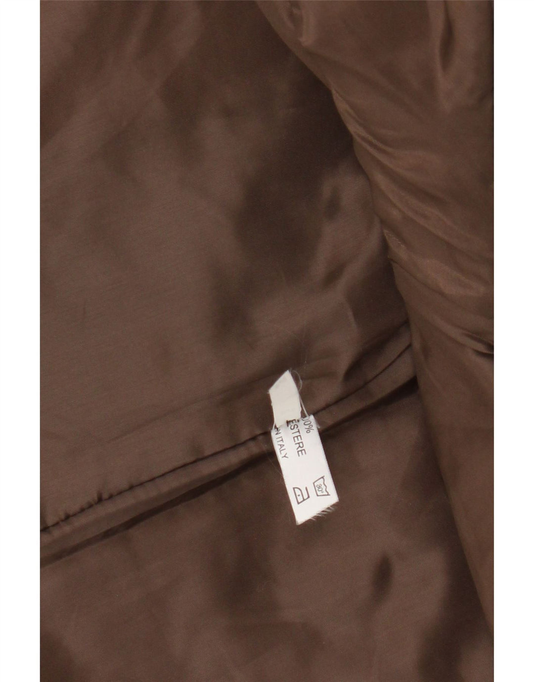 Vintage γυναικείο καπιτονέ Gilet UK 14 Μεσαίο καφέ πολυεστέρας