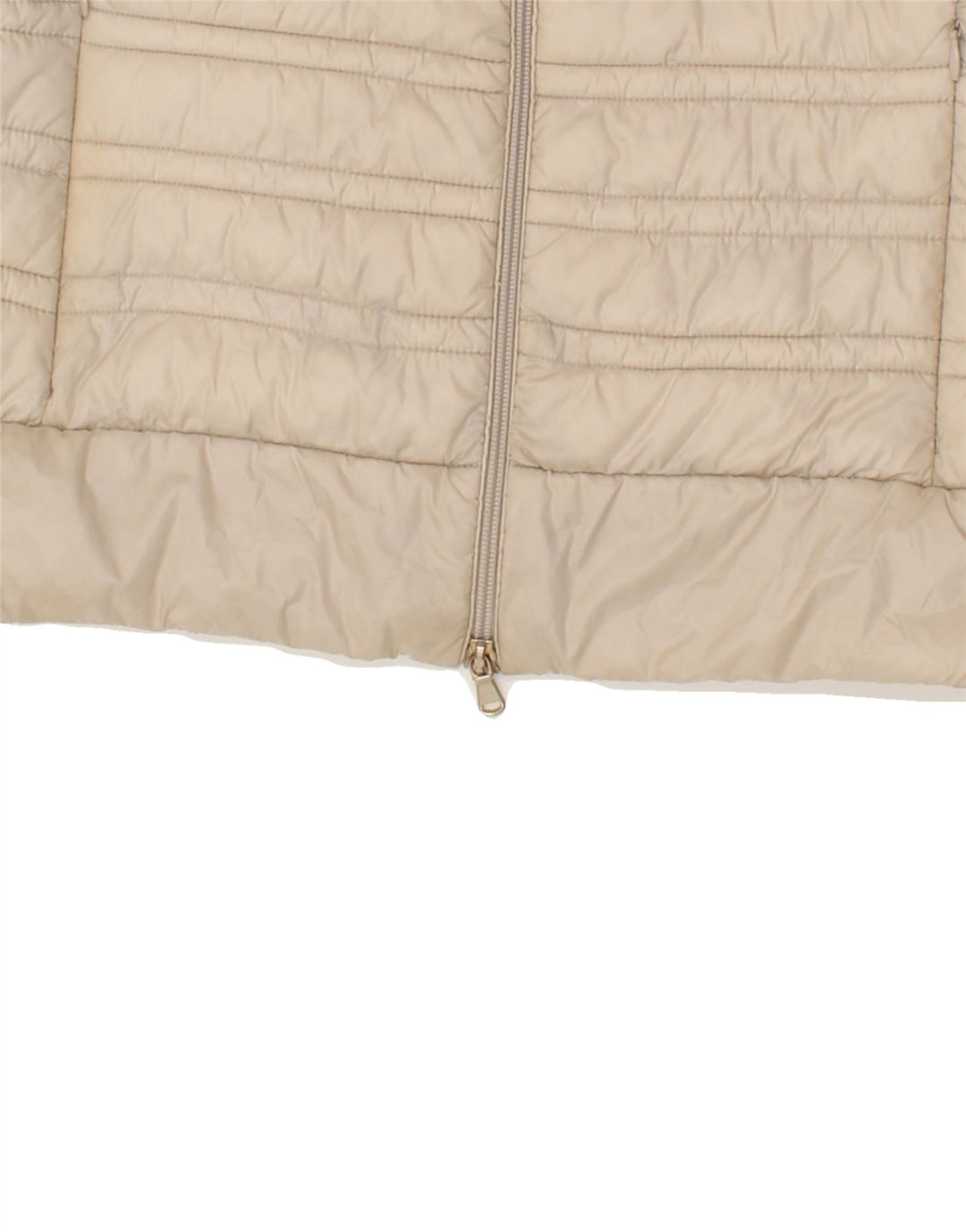 MARELLA Womens Padded Jacket UK 14 Medium Beige Polyamide | Vintage Marella | Thrift | Second-Hand Marella | Used Clothing | Messina Hembry 