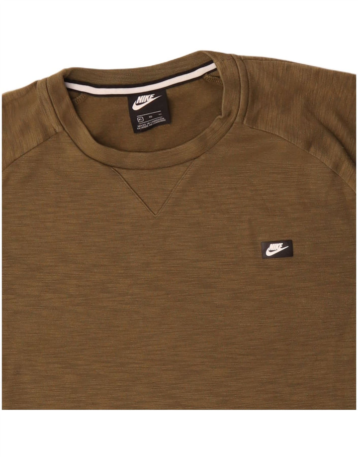 Ανδρικό φούτερ NIKE Jumper XL Χακί βαμβακερό