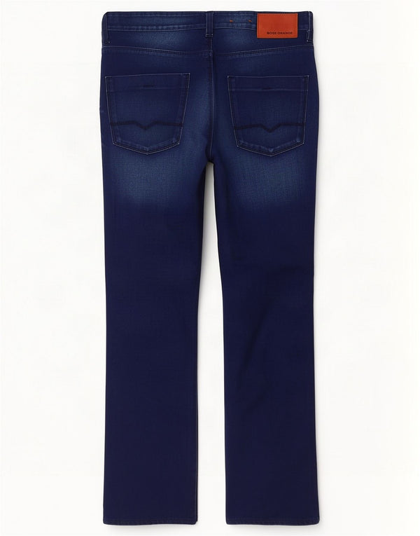 Ανδρικό τζιν ίσιο Hugo Boss W34 L32, Navy Blue Cotton