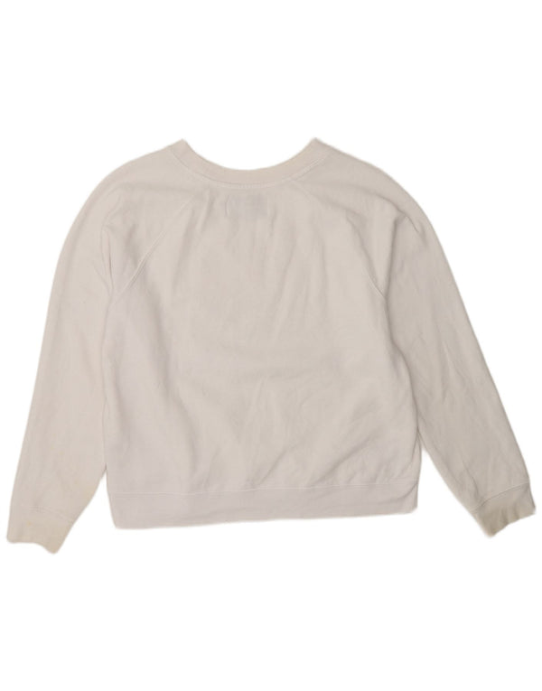 Γυναικείο γραφικό φούτερ Calvin Klein Jeans Jumper UK 16 Large White