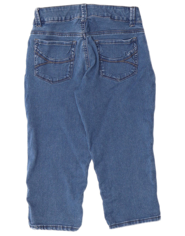 LEE Womens Bermuda Denim Shorts W28 L18 Blue Cotton