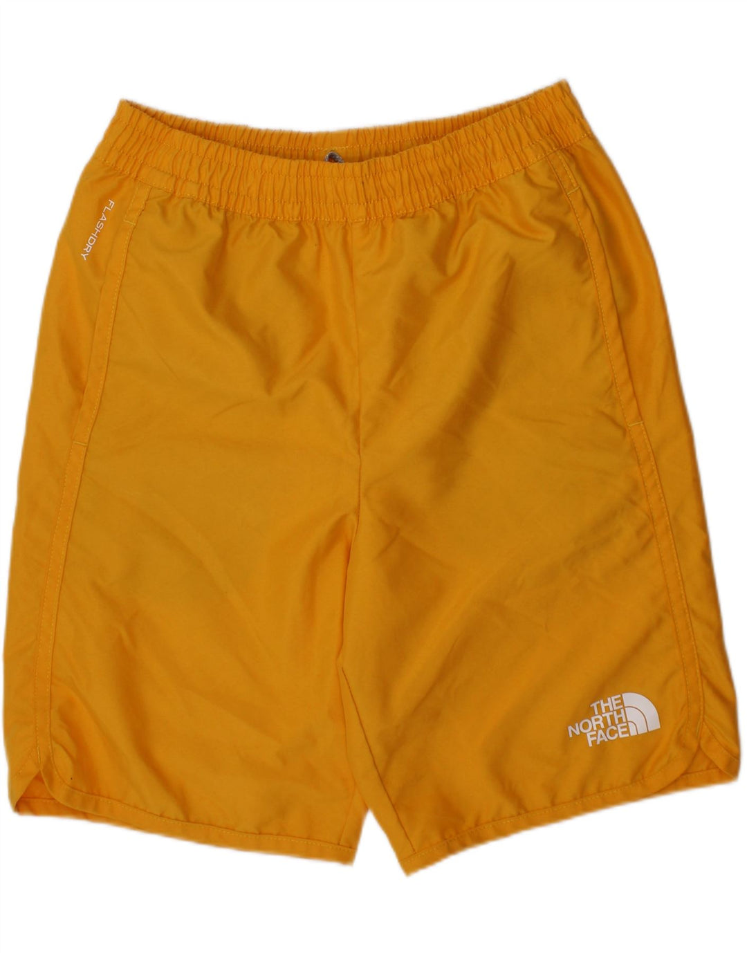 THE NORTH FACE Boys Sport Shorts 10-11 Years Medium Yellow Polyester Vintage The North Face and Second-Hand The North Face from Messina Hembry 
