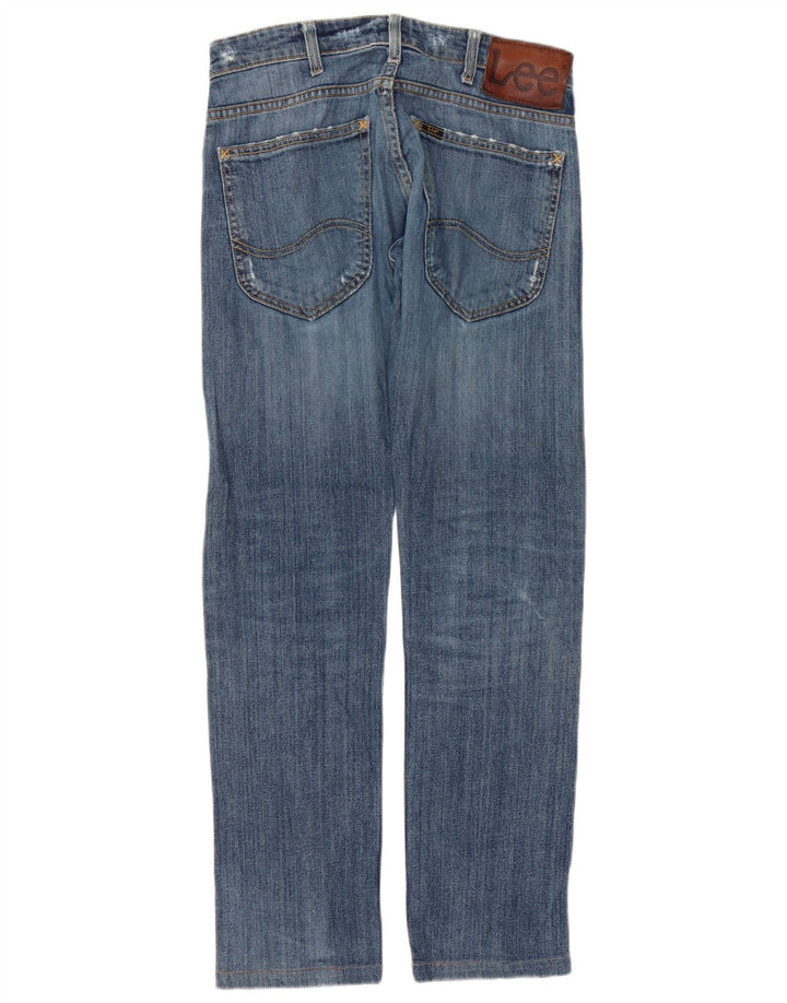 Lee Mens Powell Slim Jeans W29 L30 Blue Cotton