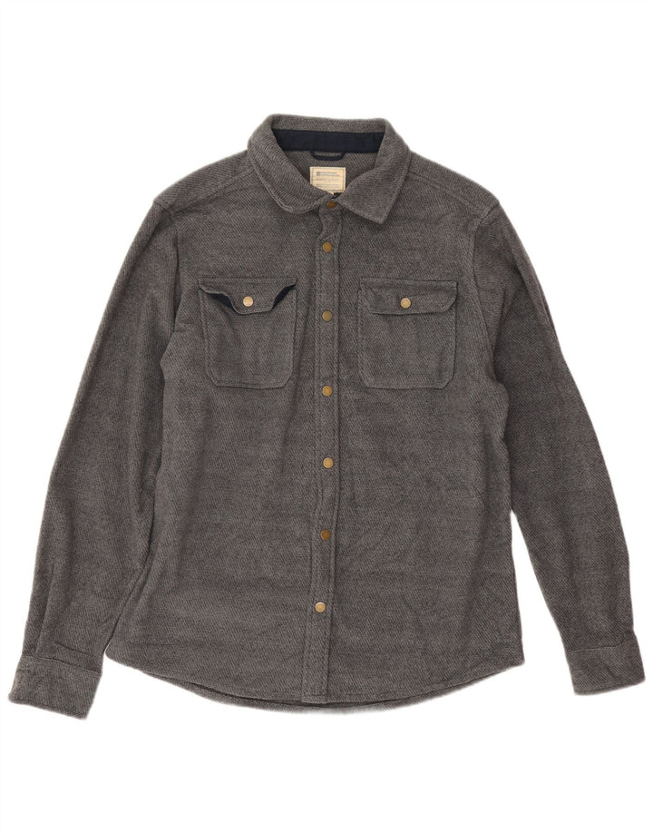 Ανδρικό πουκάμισο Mountain Warehouse Flannel Medium Grey Flecked Polyester