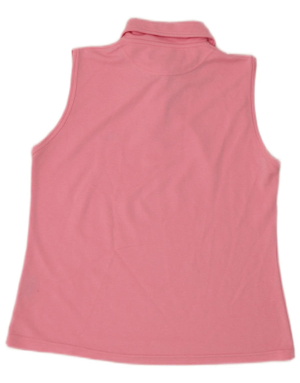 Best Company Γυναικείο Αμάνικο Πόλο μπλουζάκι UK 16 Large Pink Polyester