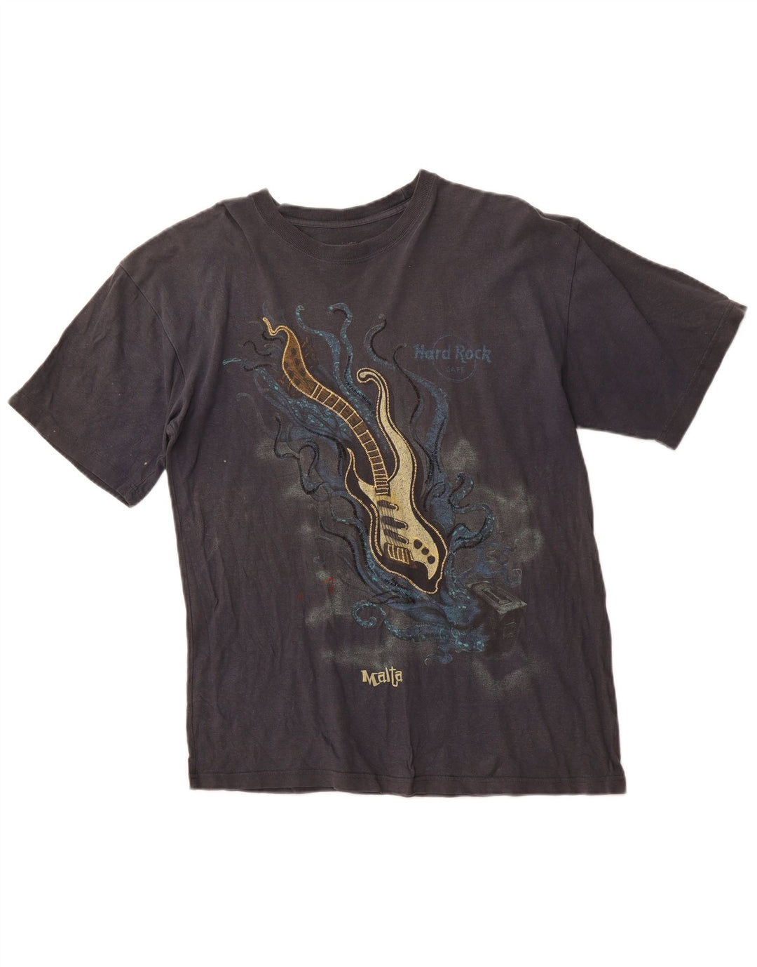 HARD ROCK Ανδρικό T-Shirt γραφικό Malta Top Μεσαίο γκρι βαμβακερό