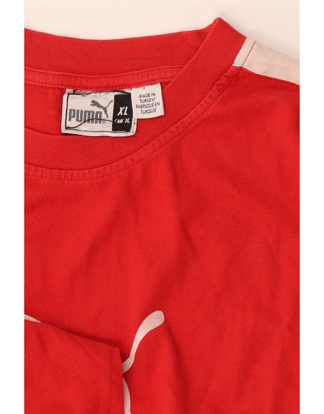 Ανδρικό γραφικό μπλουζάκι Puma μακρυμάνικο XL κόκκινο χρώμα