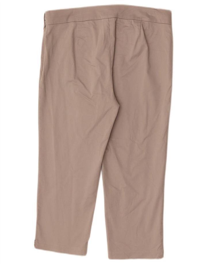 Marks & Spencer Γυναικείο Παντελόνι Capri W30 L20 Μπεζ βαμβακερό