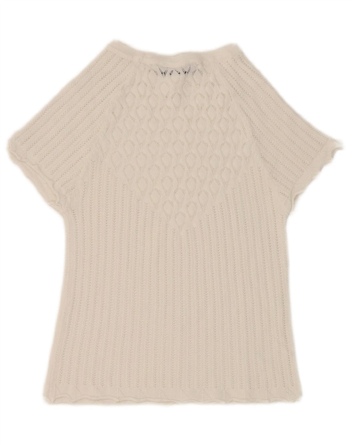 Zara Γυναικεία Μπλούζα Crop Top UK 8 Small White