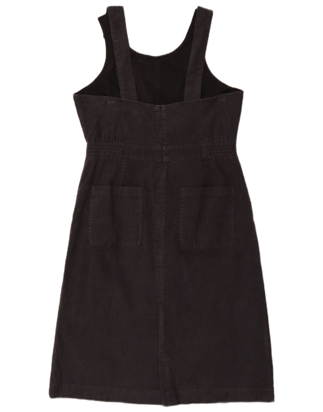 Seasalt Cornwall Γυναικείο φόρεμα Pinafore UK 12 μεσαίο μαύρο βαμβακερό