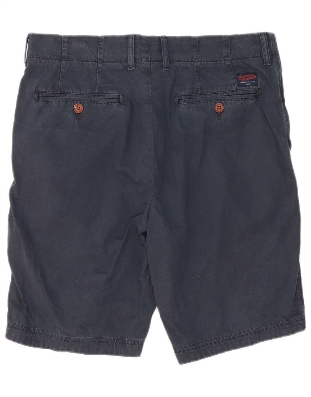 Ανδρικό σορτς Chino Superdry W32 Βαμβακερό μεσαίο ναυτικό μπλε