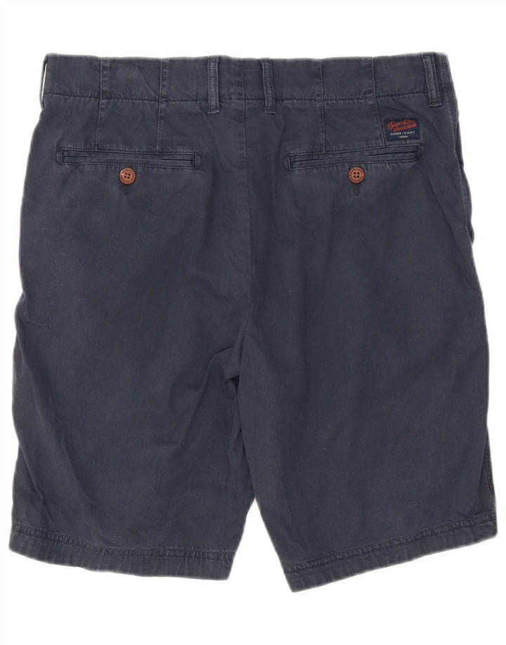 Ανδρικό σορτς Chino Superdry W32 Βαμβακερό μεσαίο ναυτικό μπλε