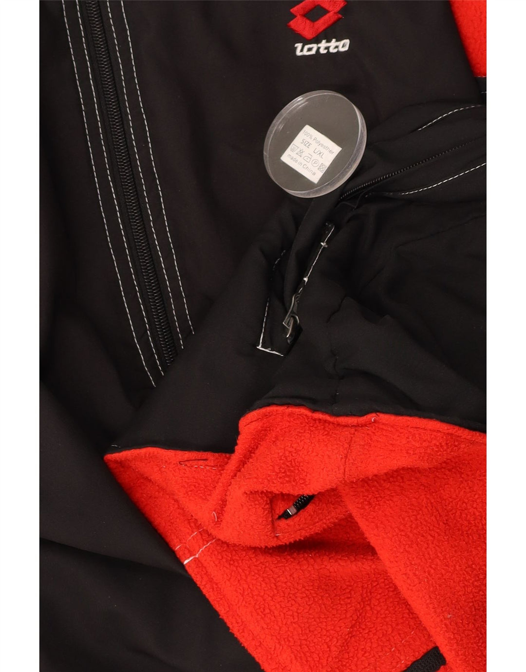 LOTTO Mens Reversible Gilet UK 40 Large Black Polyester