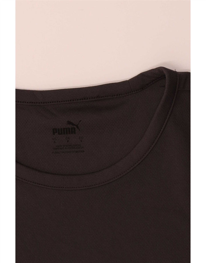 Ανδρικό T-Shirt Puma Top Small Black Colourblock Πολυεστέρας