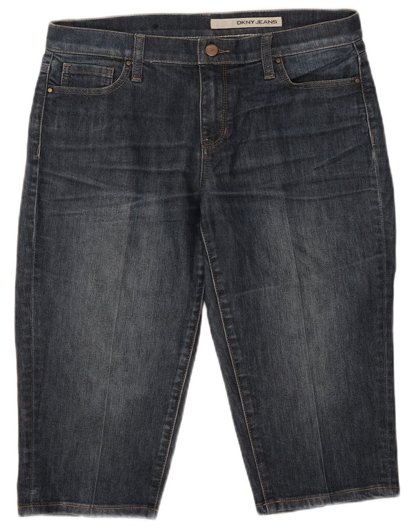 Dkny Γυναικείο τζιν σορτς βερμούδα US 8 Medium W32 Navy Blue βαμβακερό