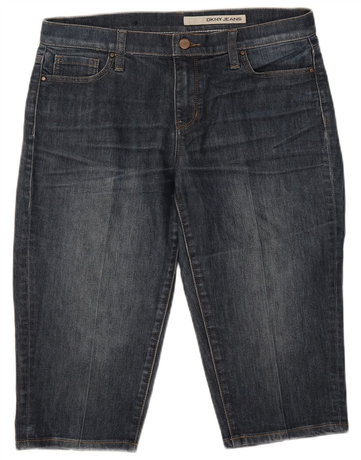 Dkny Γυναικείο τζιν σορτς βερμούδα US 8 Medium W32 Navy Blue βαμβακερό