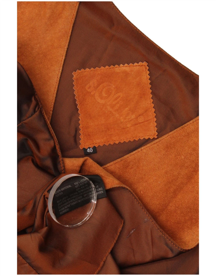 S.Oliver Γυναικείο Suede Γιλέκο IT 40 Small Brown Δερμάτινο