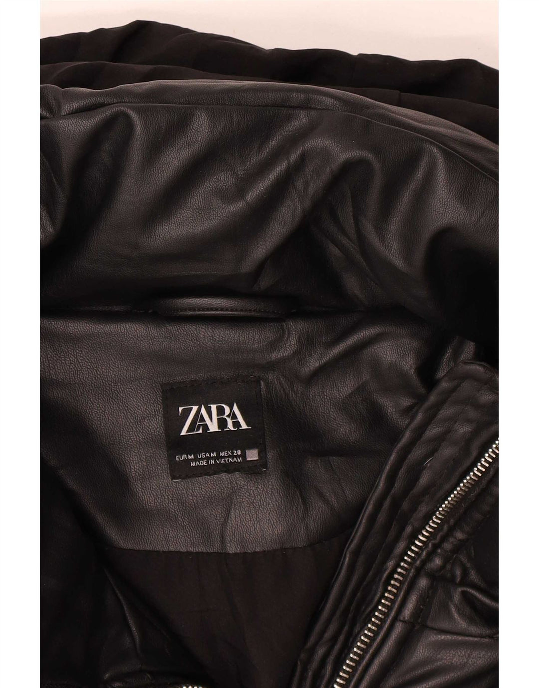 Zara Γυναικείο μπουφάν με κουκούλα UK 14 Μεσαίο Μαύρο