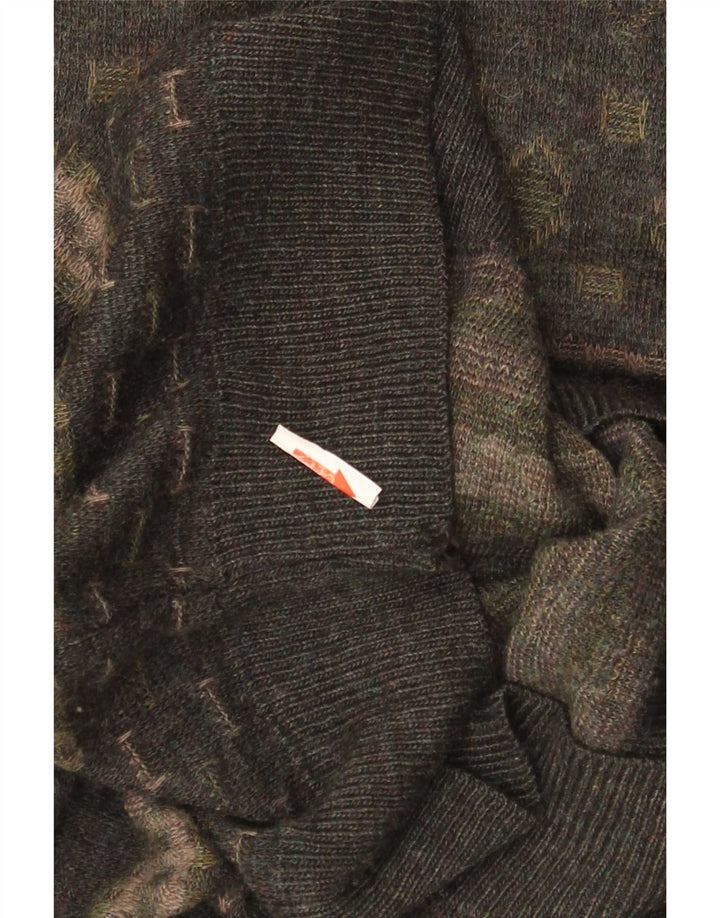 Ανδρικό πουλόβερ Rodes Crew Neck Jumper Medium Khaki Fair Isle Wool