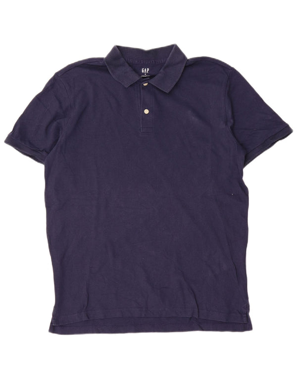 Ανδρικό πουκάμισο πόλο Gap, Βαμβακερό μεσαίο Navy Blue