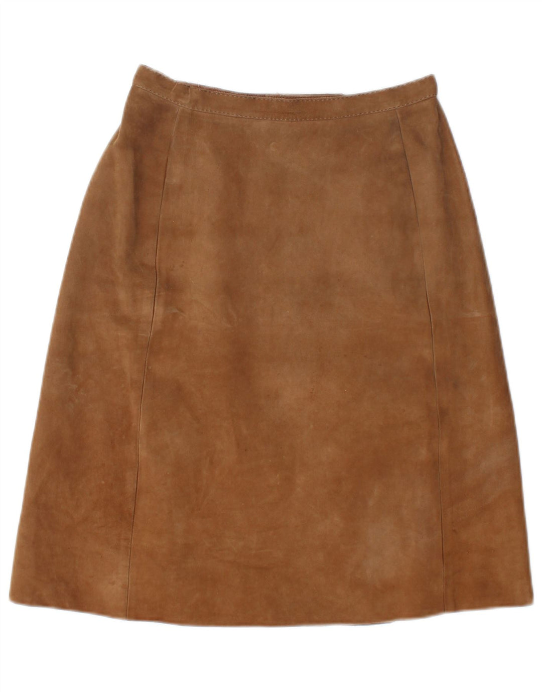 Vintage Γυναικεία Suede Φούστα W26 Small Beige