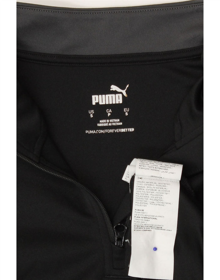 Ανδρική φόρμα πουλόβερ με φερμουάρ Puma Top Small Black Colourblock Polyester